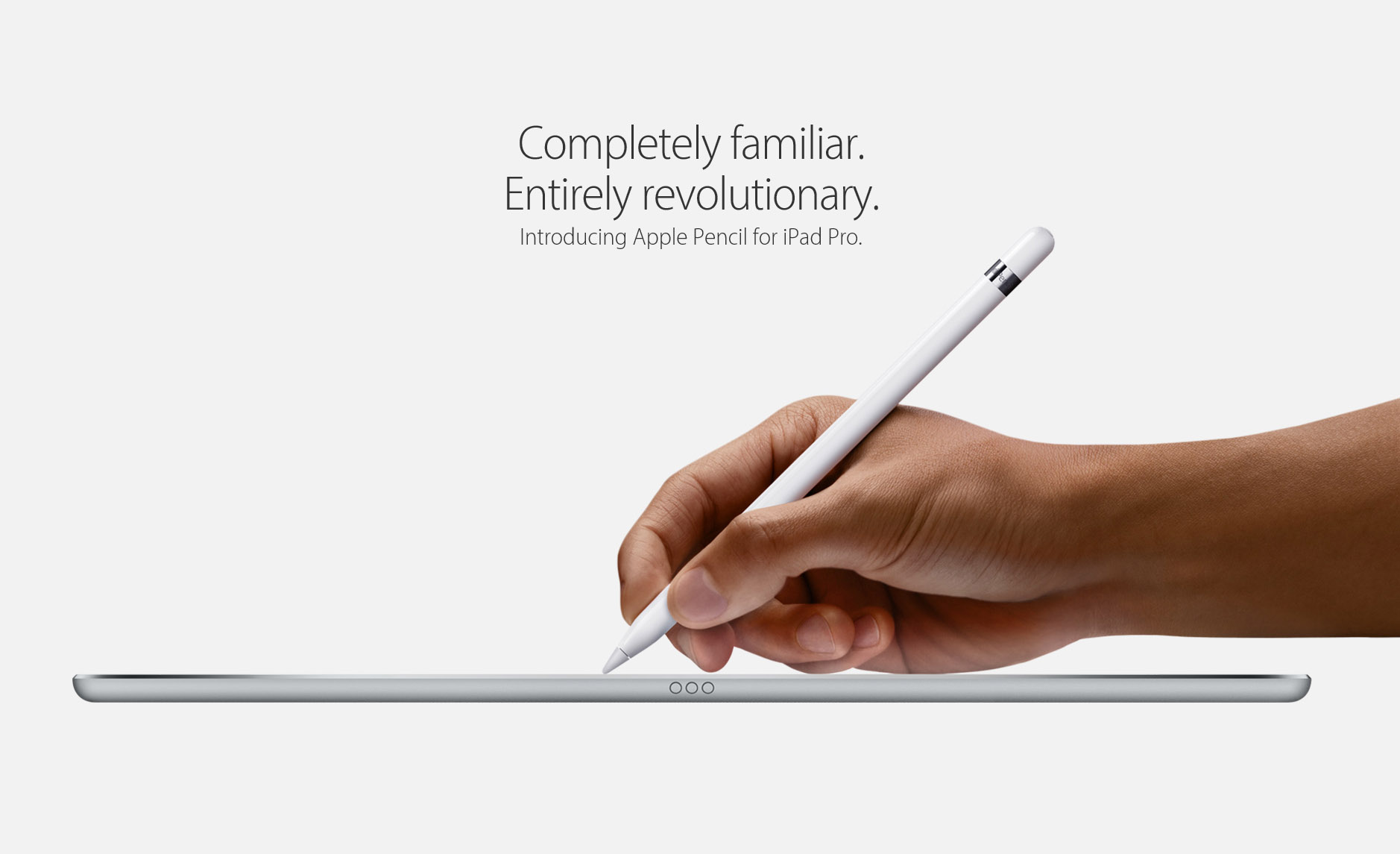 Apple Pencil for iPad Pro advert