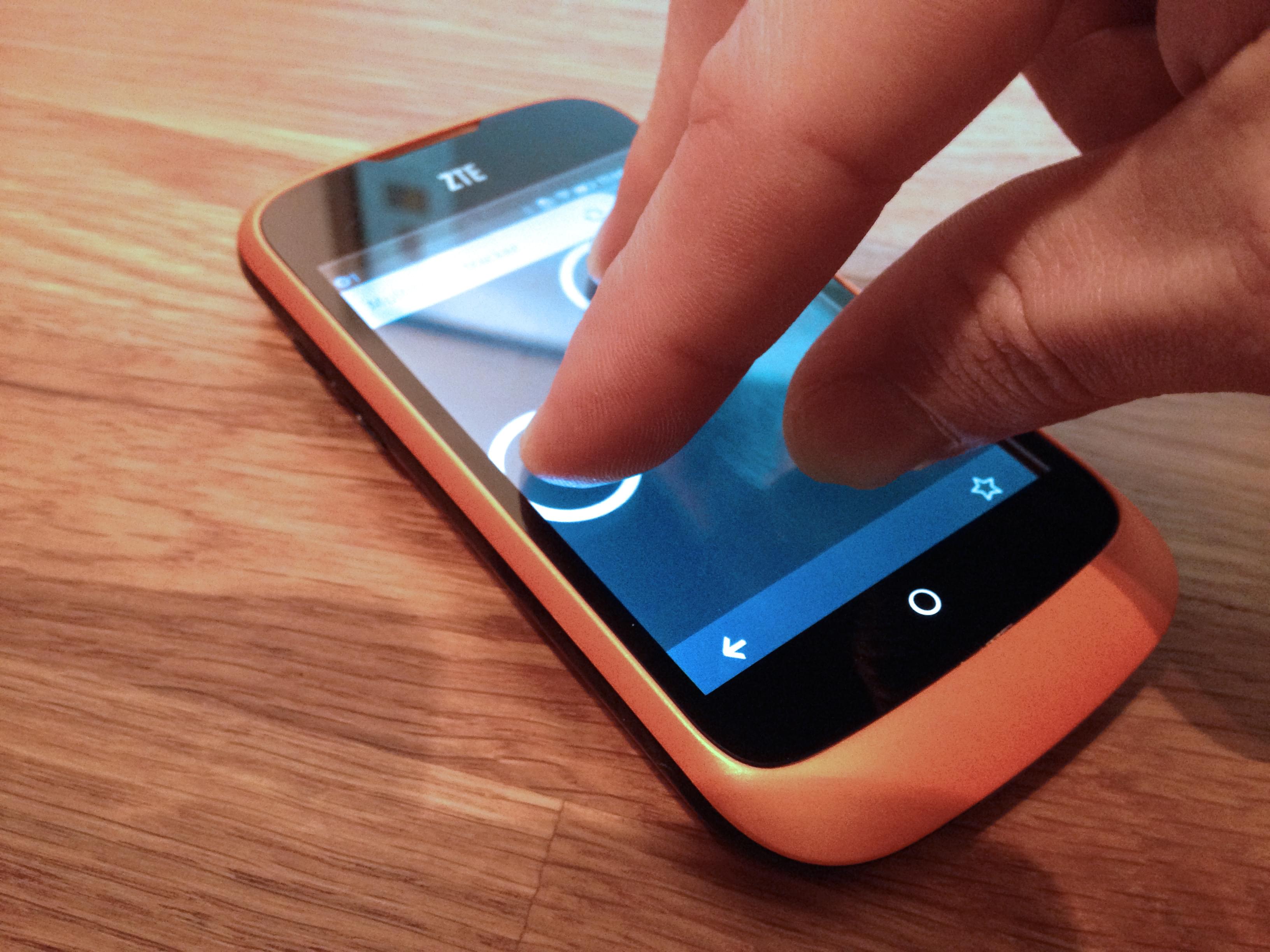 ZTE Open Firefox OS 1.1 only supports 2 fingers